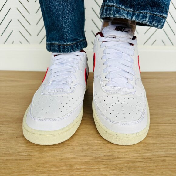 Nike Court Vision Lo NN Next Nature Women Shoes 6 Retro White Sneaker DH3158-106 - Picture 5 of 14